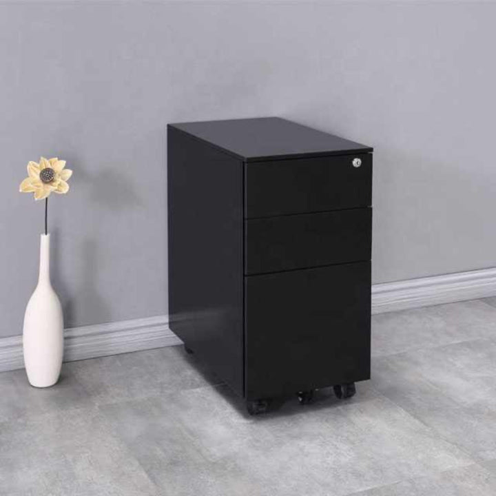 Office Cabinet with Wheels and Lock 30_52_60cm