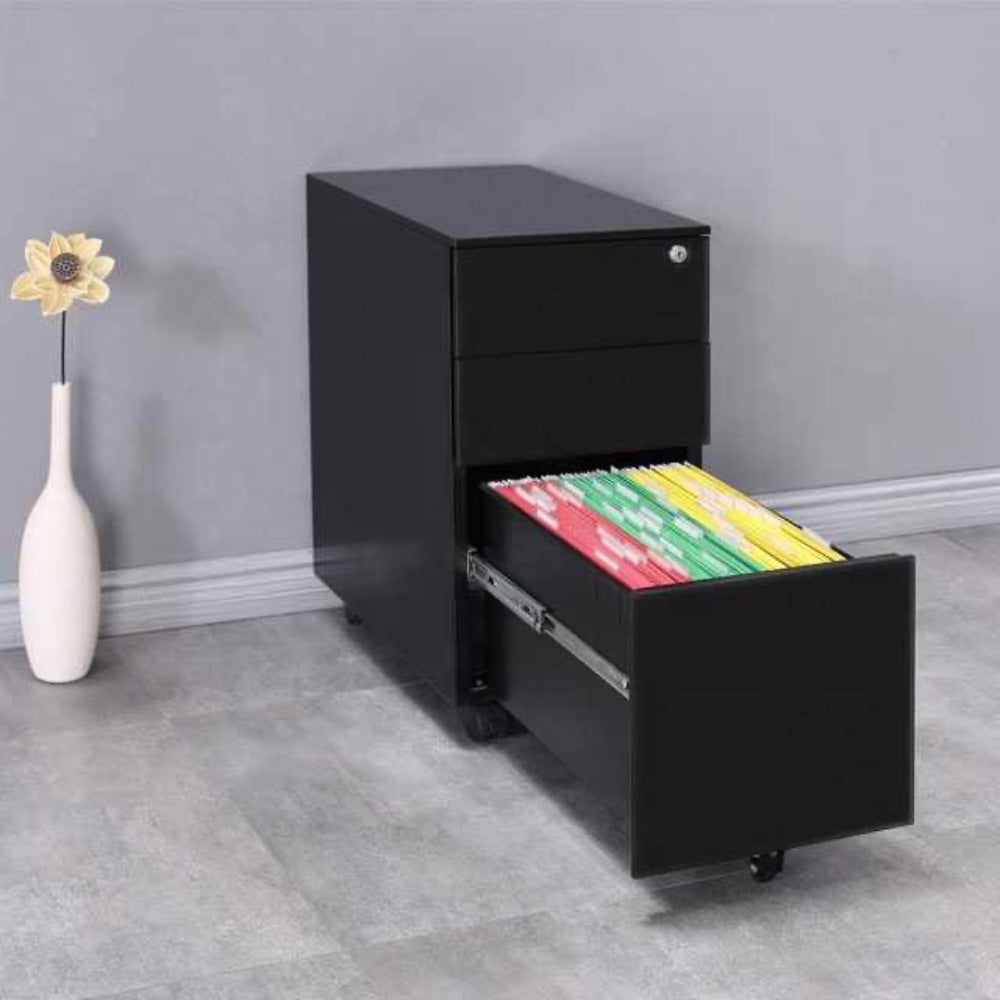 Office Cabinet with Wheels and Lock 30_52_60cm