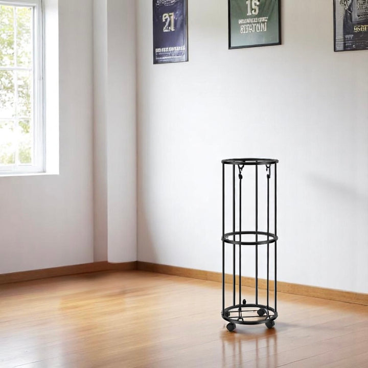 Ball Storage Rack _ Steel Vertical Organizer