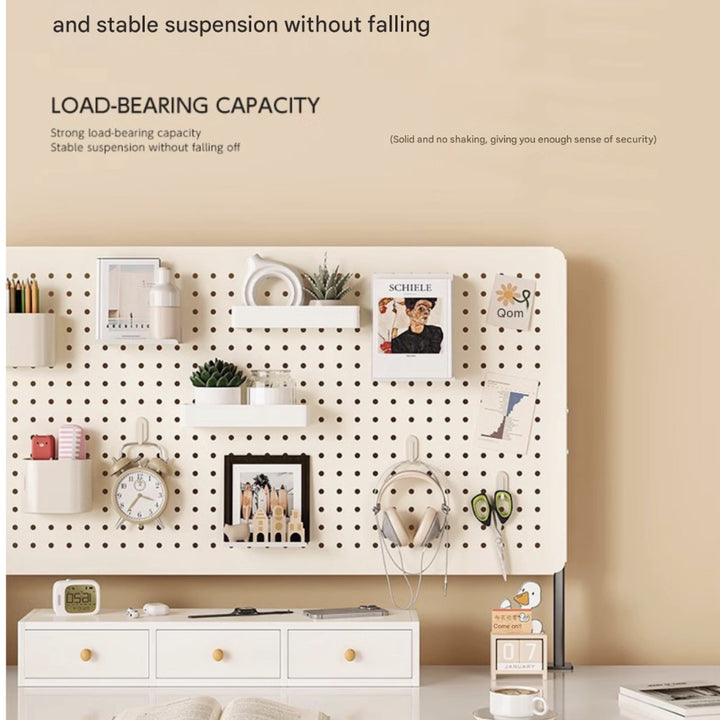 Clamp-on Desk Pegboard Organizer Set - 80×40cm