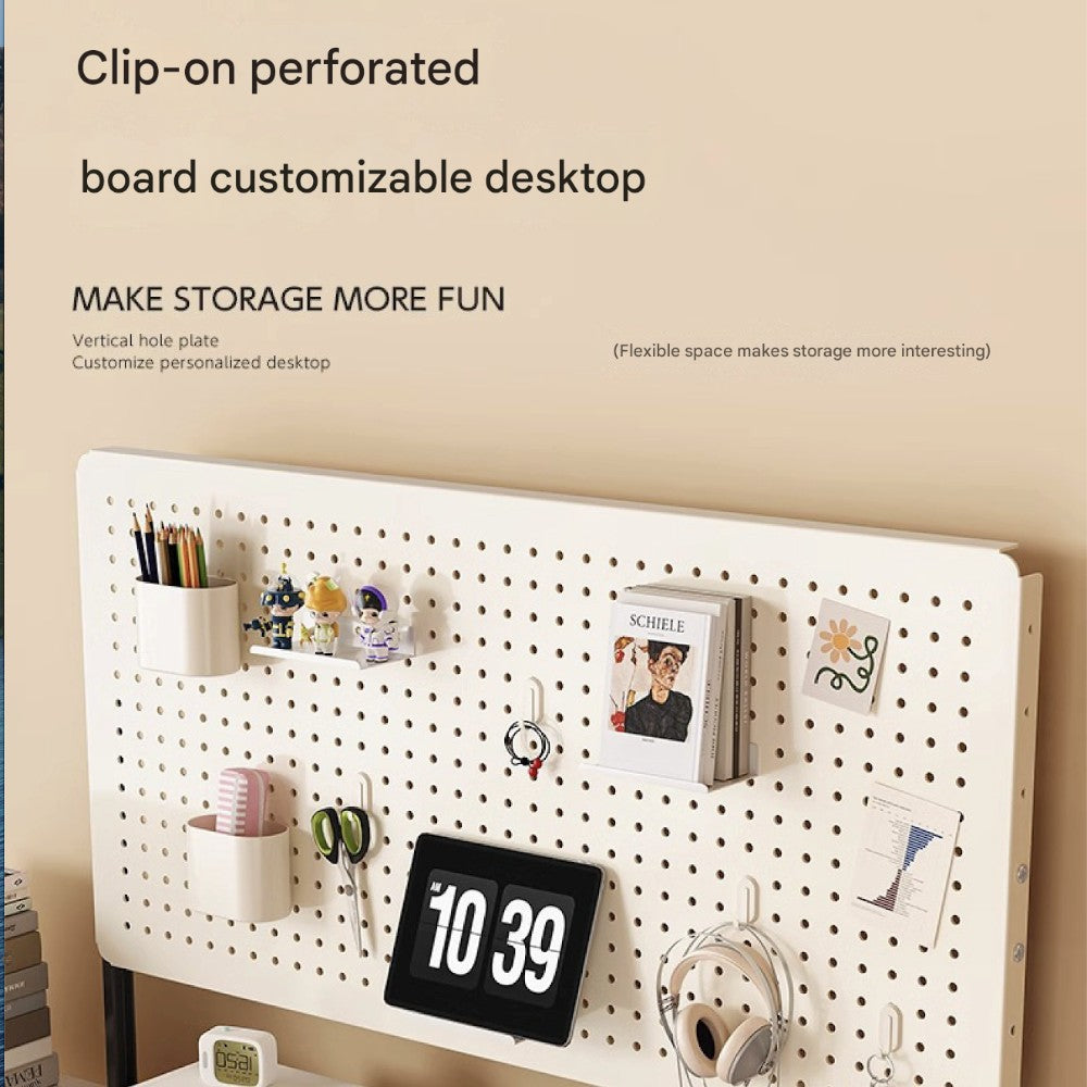 Clamp-on Desk Pegboard Organizer Set - 80×40cm