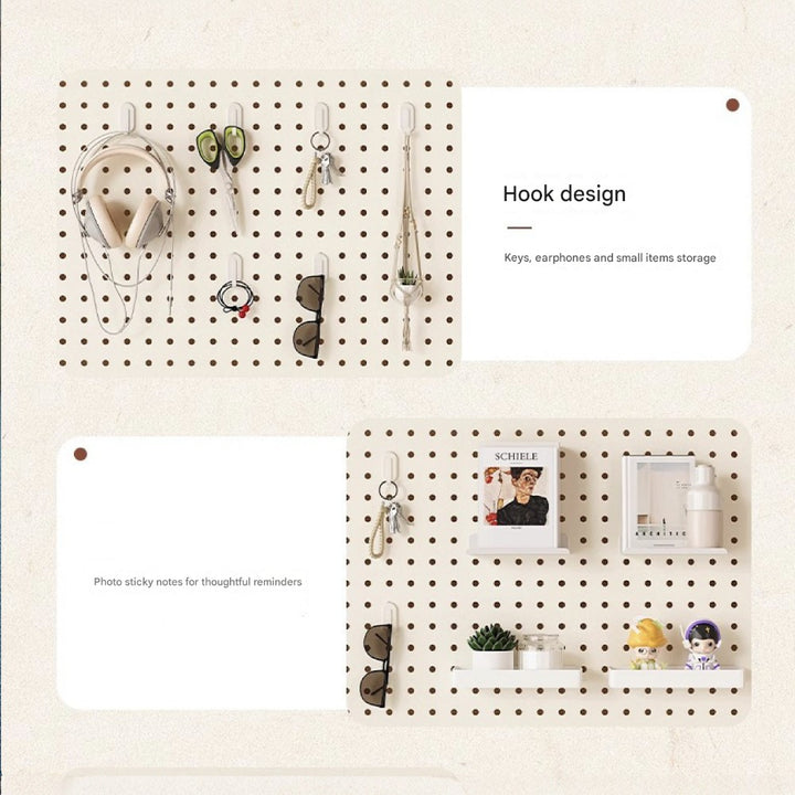 Clamp-on Desk Pegboard Organizer Set - 80×40cm