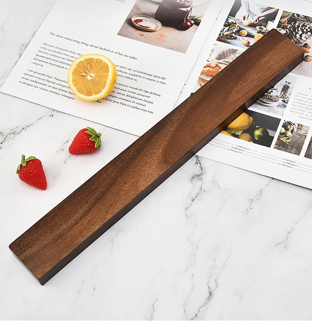 Magnetic Wooden Knife Holder _ 41cm Wood Strip