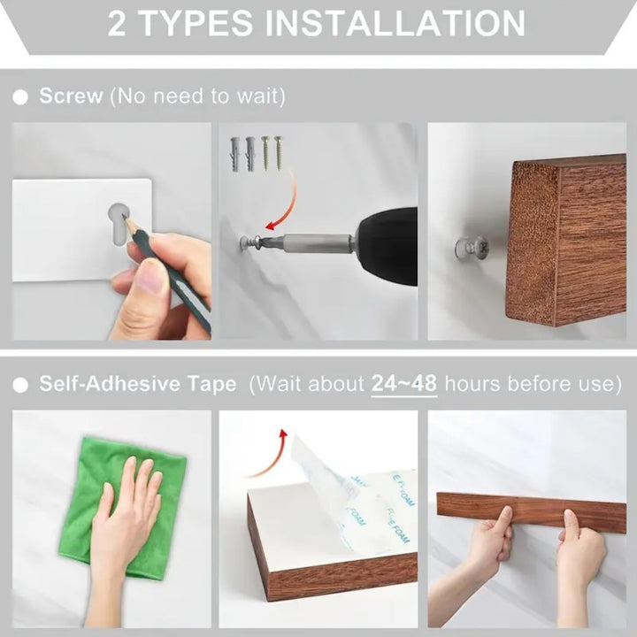 Magnetic Wooden Knife Holder _ 41cm Wood Strip