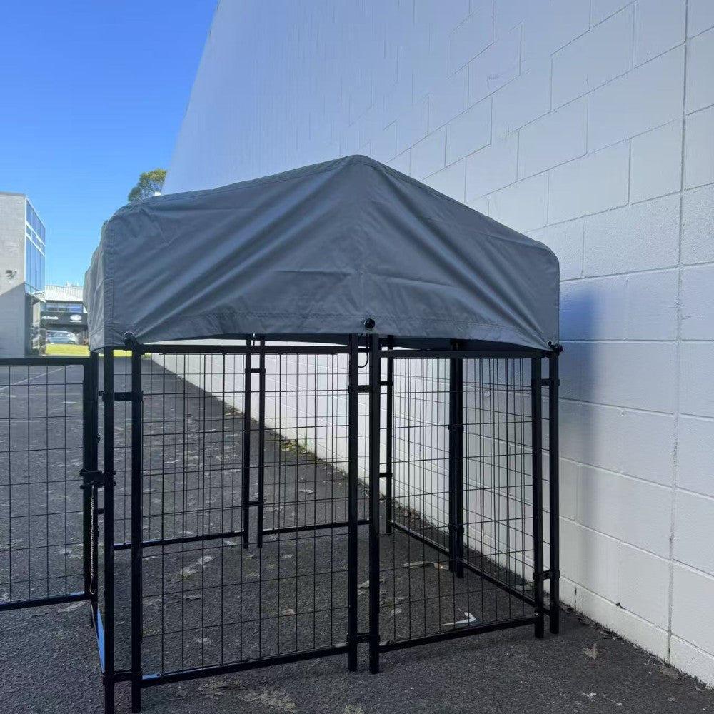 Heavy Duty Outdoor Dog Kennel with Roof Cover – 120×130×183cm
