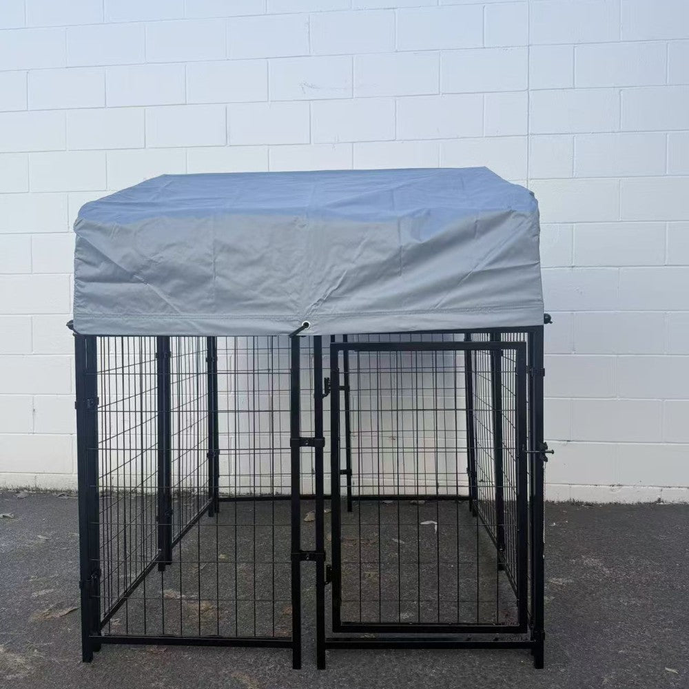 Heavy Duty Outdoor Dog Kennel with Roof Cover – 120×130×183cm