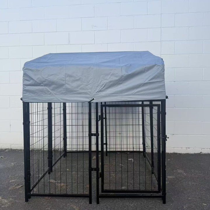 Heavy Duty Outdoor Dog Kennel with Roof Cover – 120×130×183cm