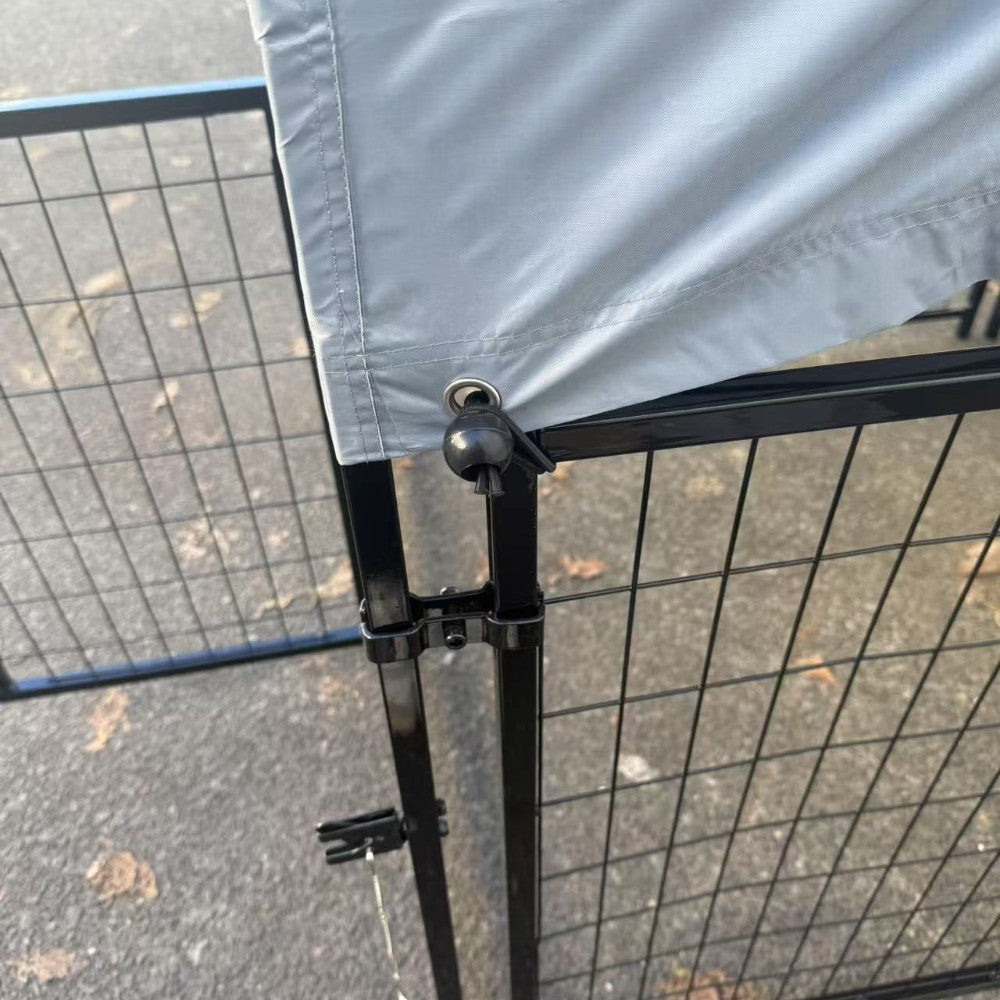 Heavy Duty Outdoor Dog Kennel with Roof Cover – 120×130×183cm
