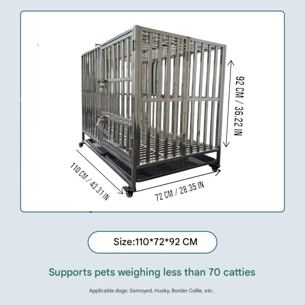 Heavy Duty Dog Crate 110×72×92cm