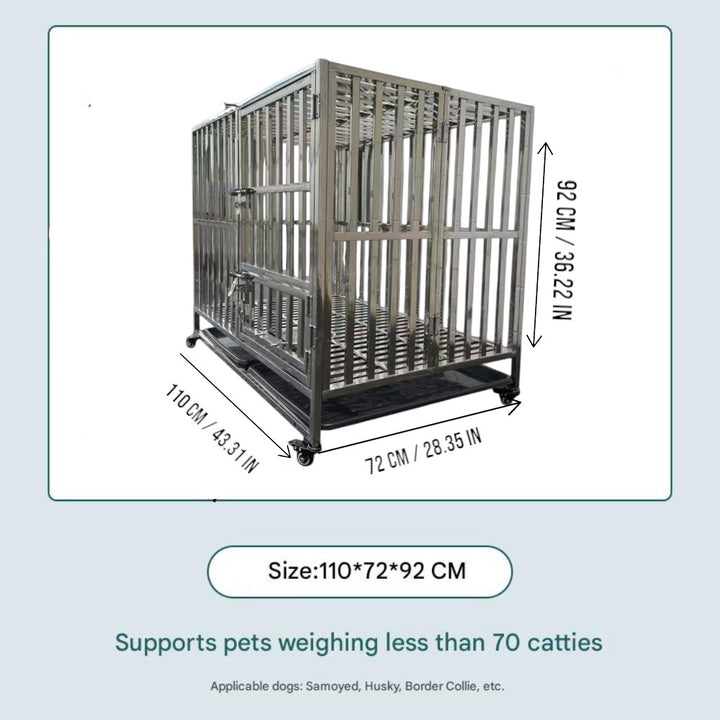Heavy Duty Dog Crate 110×72×92cm