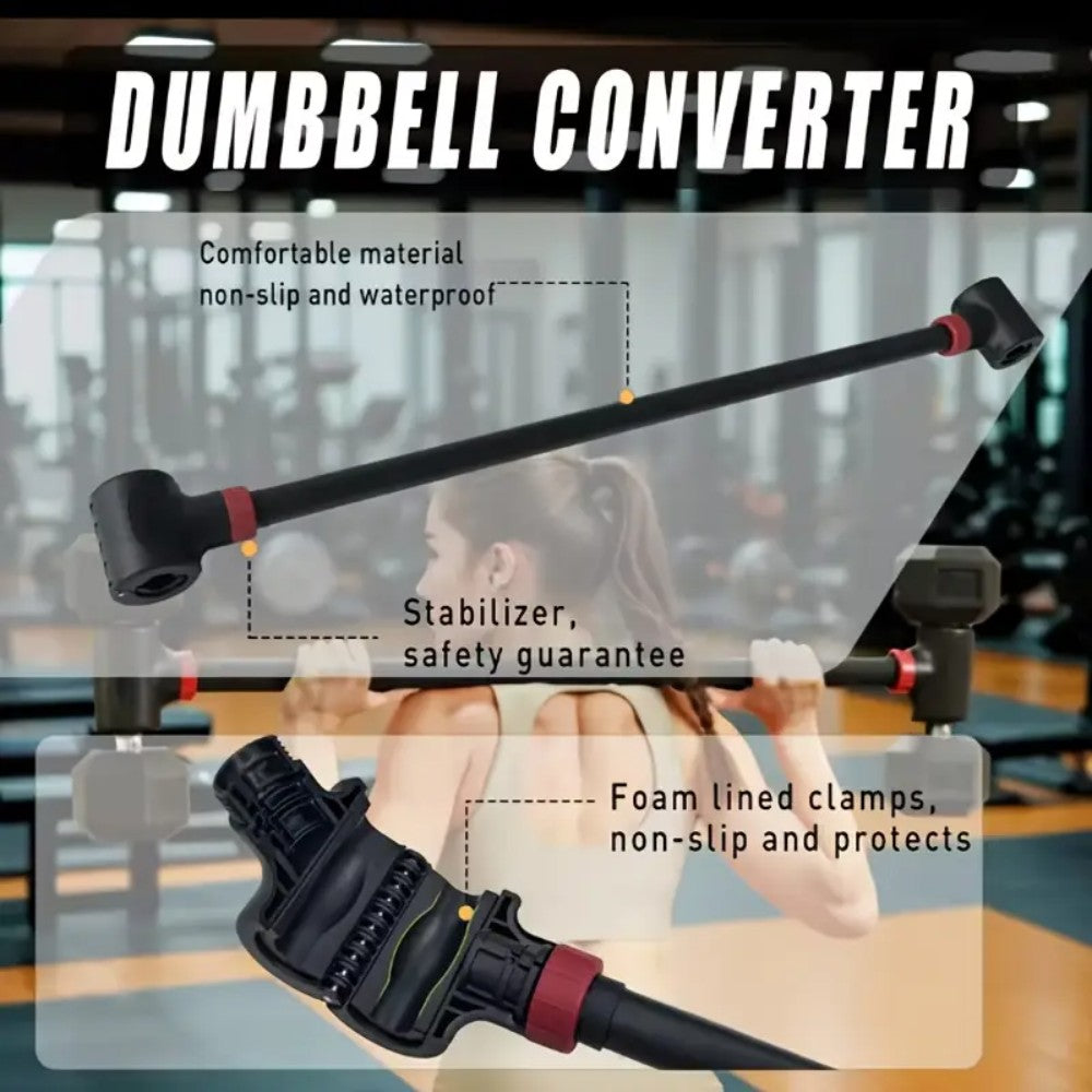 Dumbbell Converter  Adjustable Barbell -Curl Bar