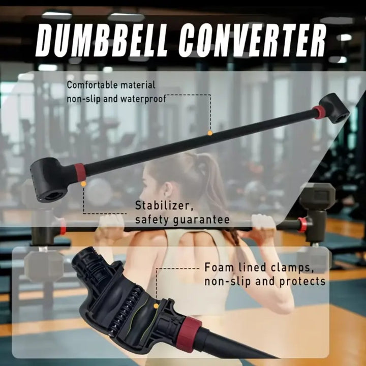 Dumbbell Converter  Adjustable Barbell -Curl Bar