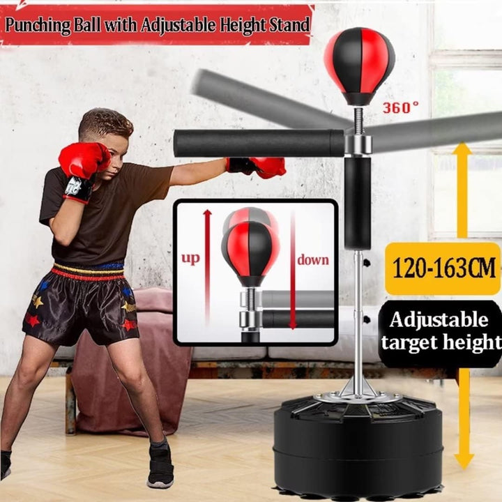 Freestanding Boxing Reflex Ball with Rotating Arm