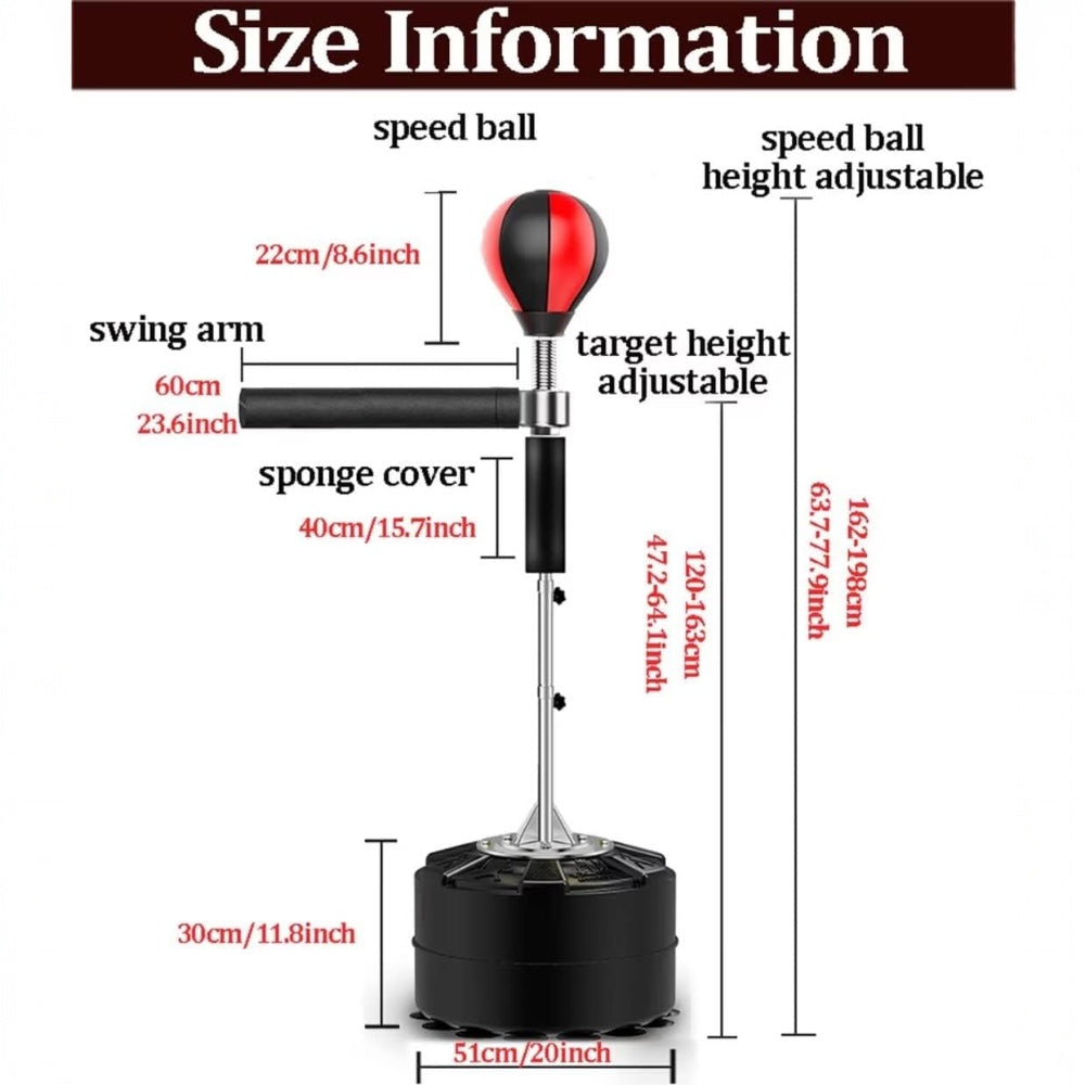 Freestanding Boxing Reflex Ball with Rotating Arm