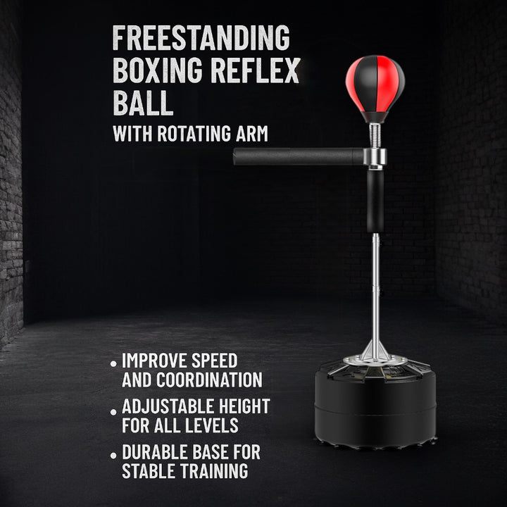Freestanding Boxing Reflex Ball with Rotating Arm