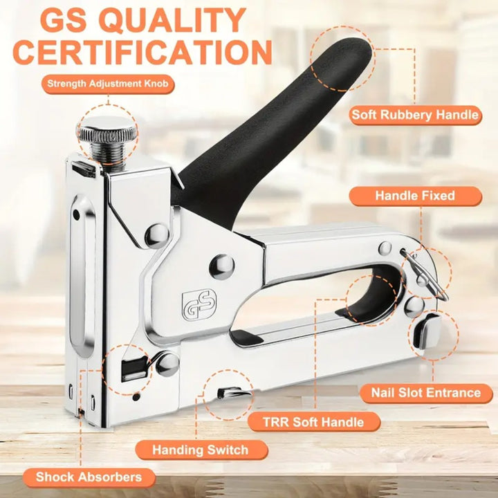 Staple Gun Kit with 3000 Staples and Remover