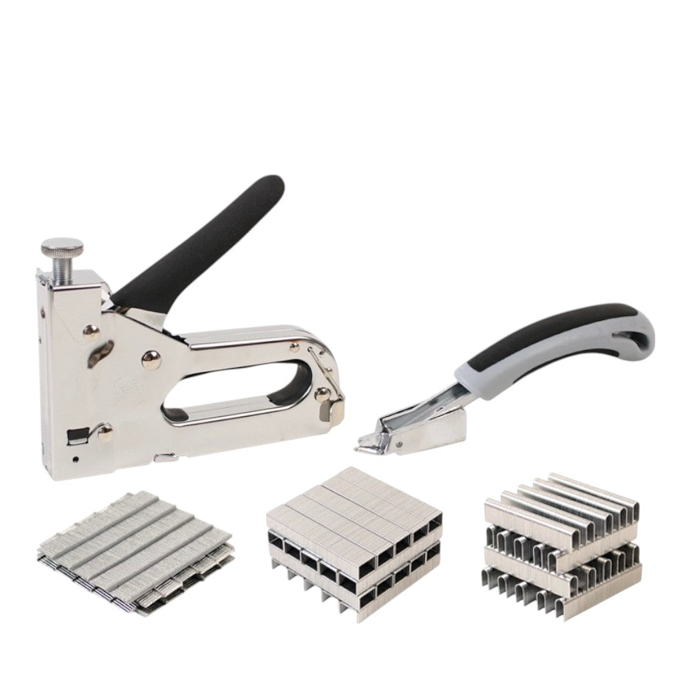Staple Gun Kit with 3000 Staples and Remover