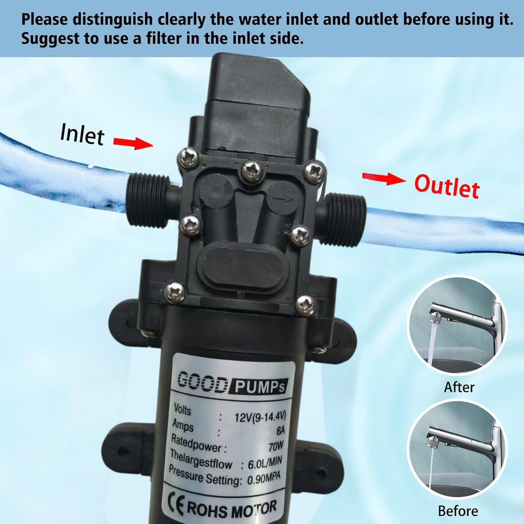12V 72W DC Water Pump