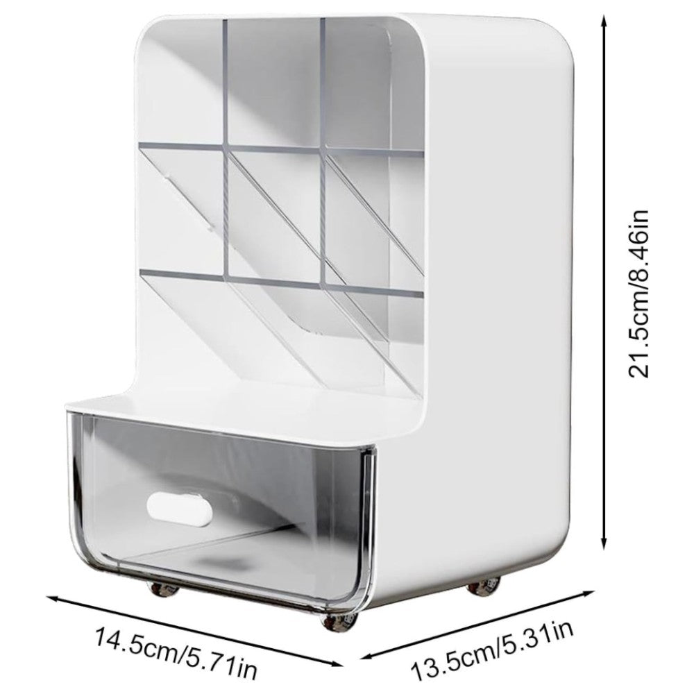 Plastic Desk Organizer with Drawer