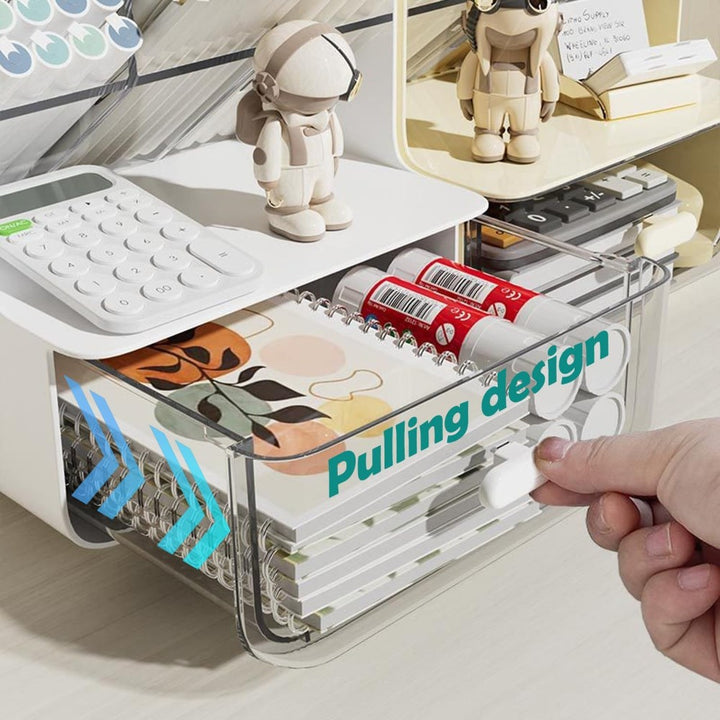 Plastic Desk Organizer with Drawer