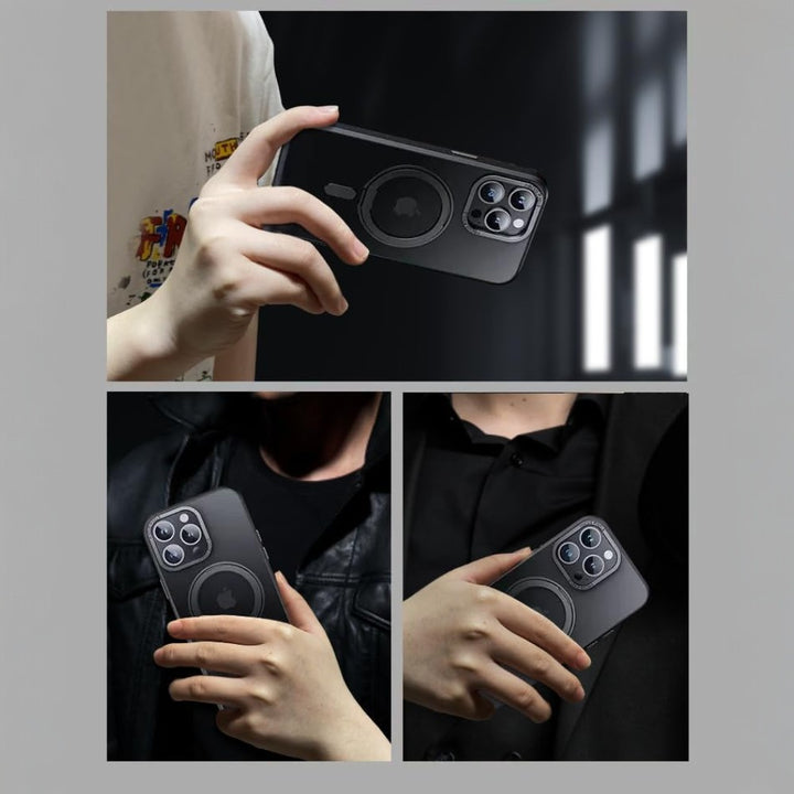 iPhone 16 Pro Max Case with 360° Rotatable Magnetic Ring Stand