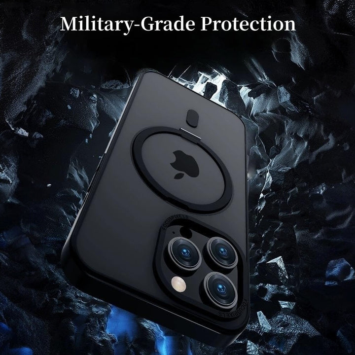 iPhone 16 Pro Max Case with 360° Rotatable Magnetic Ring Stand