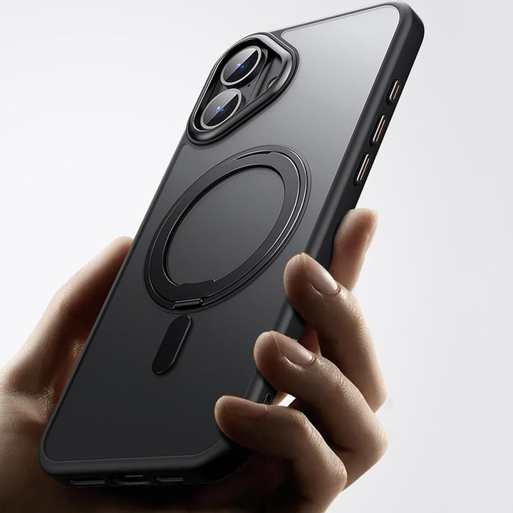 iPhone 16 Plus Case with 360° Rotatable Magnetic Ring Stand