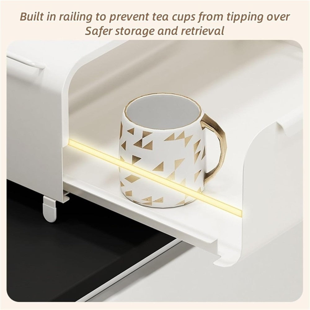 Coffee Machine Organizer with Pull-Out Drawer Countertop Storage Organizer
