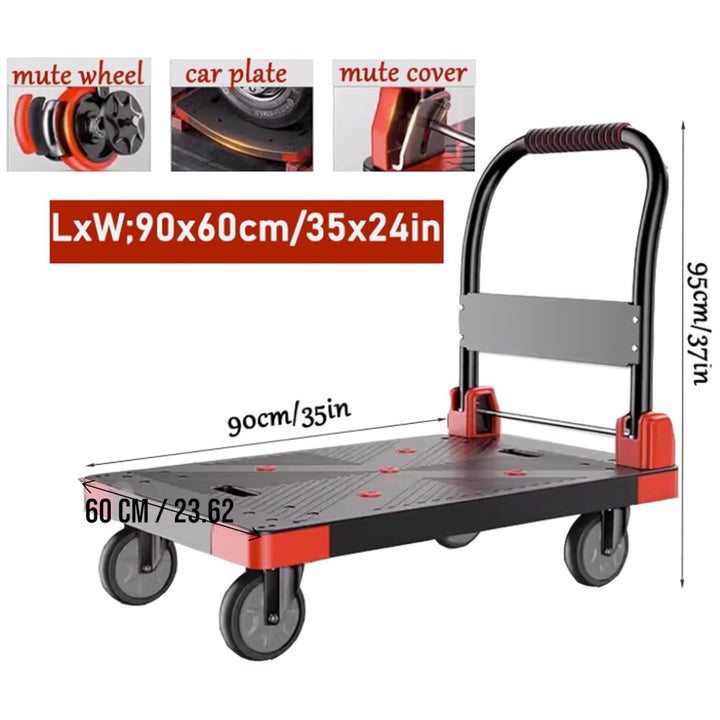 500kg Capacity Folding Platform Hand Truck