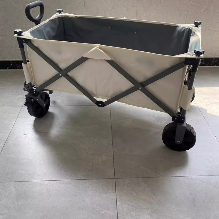 150L Pro Gather Folding Outdoor Utility Wagon Capacity Load 150kg - Khaki