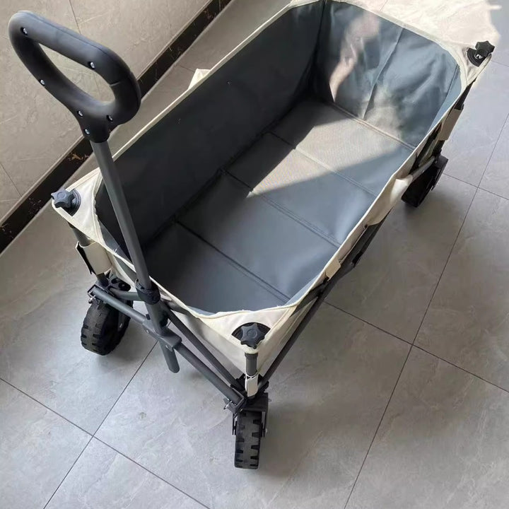 150L Pro Gather Folding Outdoor Utility Wagon Capacity Load 150kg - Khaki