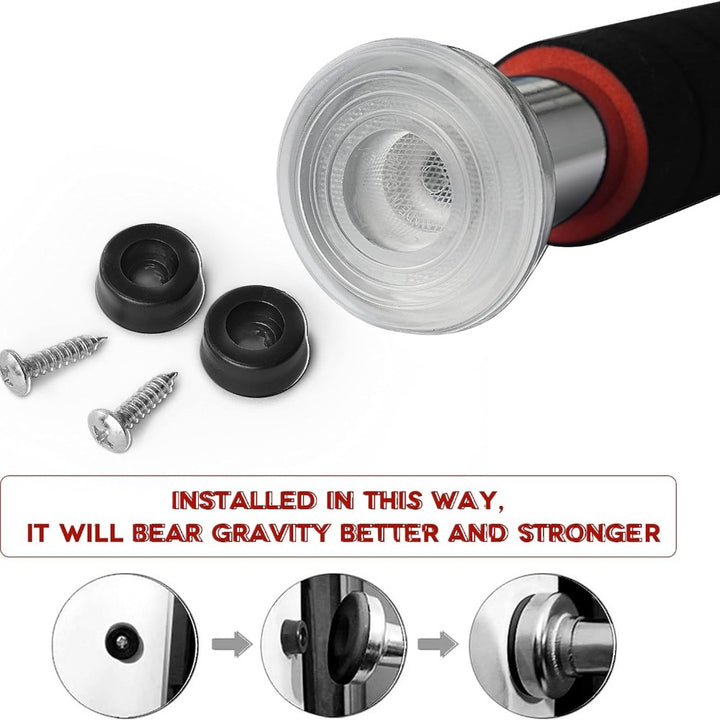 Adjustable Doorway Pull Up Bar 60–100cm for Home Fitness Training