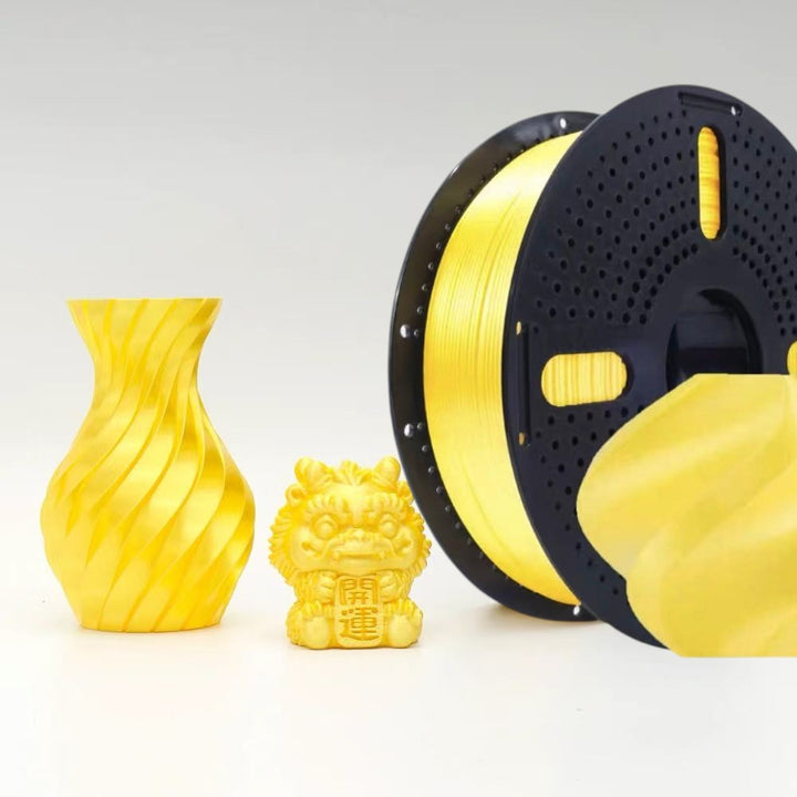 Silk PLA Filament 1.75mm 1KG for 3D Printer - Yellow