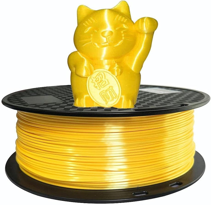Silk PLA Filament 1.75mm 1KG for 3D Printer - Yellow
