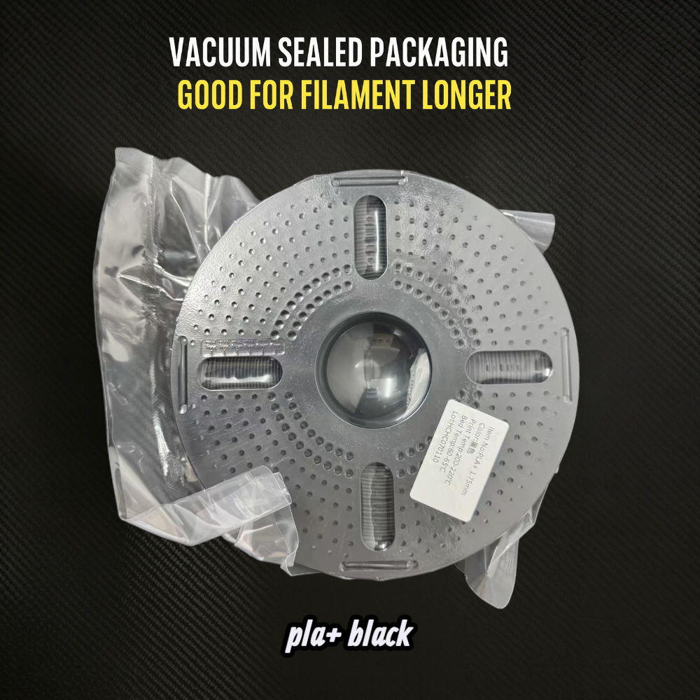 PLA+ Filament 1.75mm 1KG for 3D Printer - Black