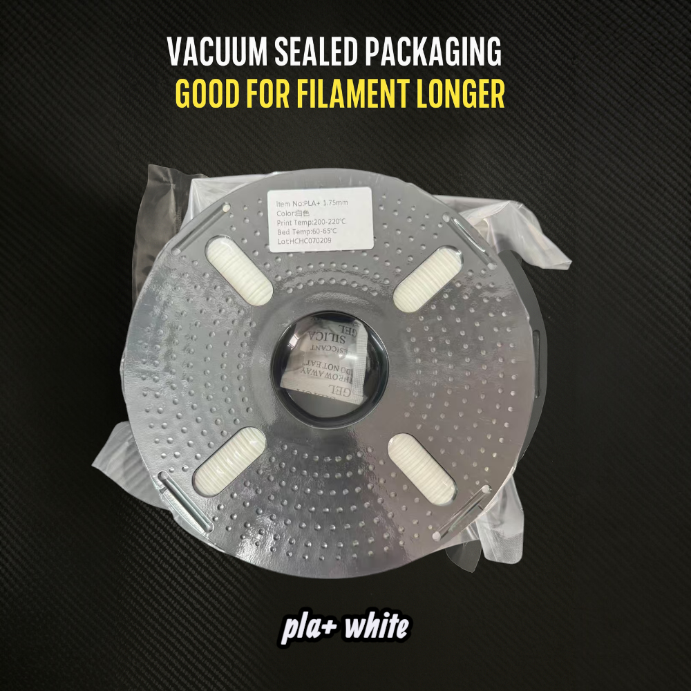 PLA+ Filament 1.75mm 1KG for 3D Printer - White