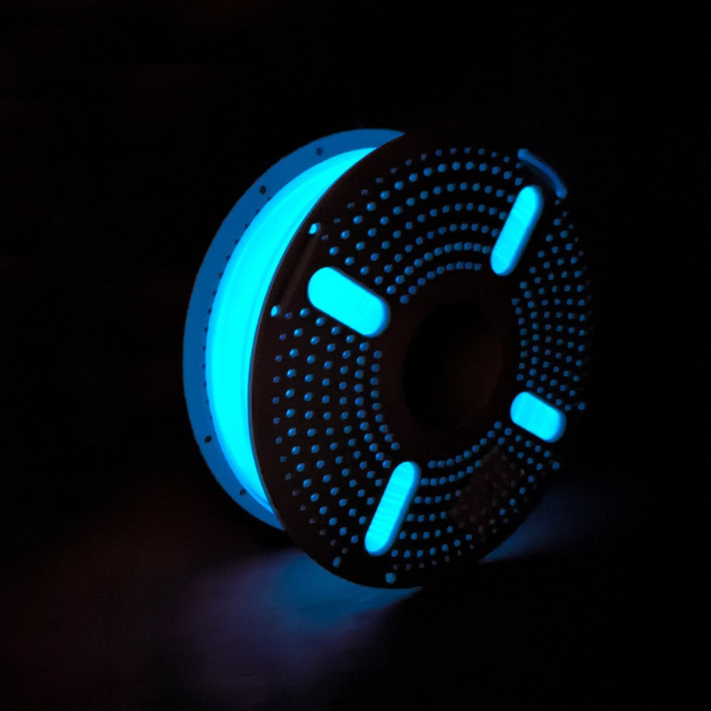 PLA Glow in the Dark Filament 1.75mm 1KG for 3D Printer - Glow Blue