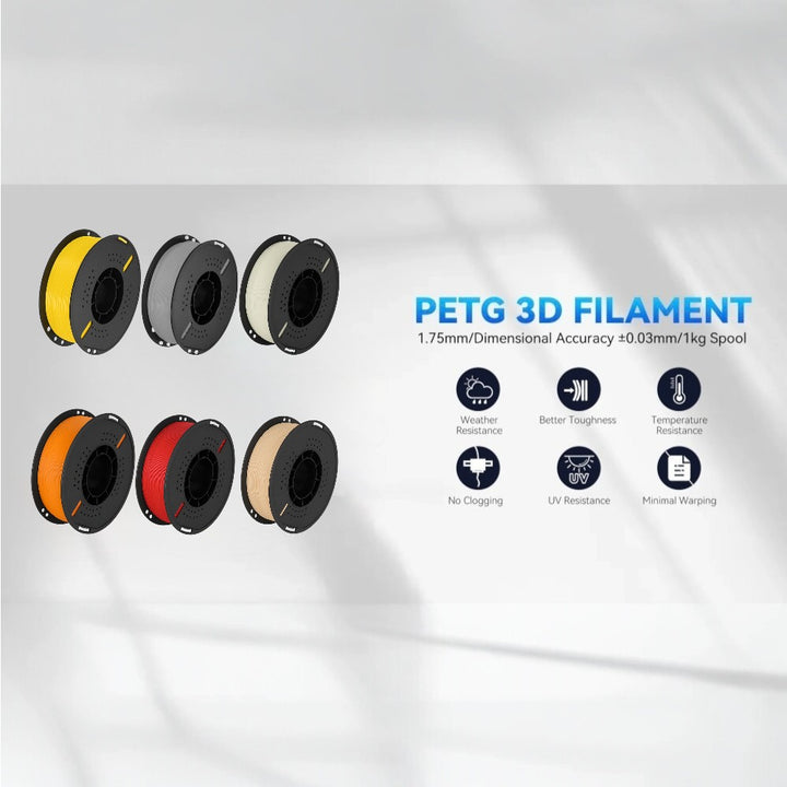 PETG 3D Printer Filament 1.75mm 1KG - Transparent