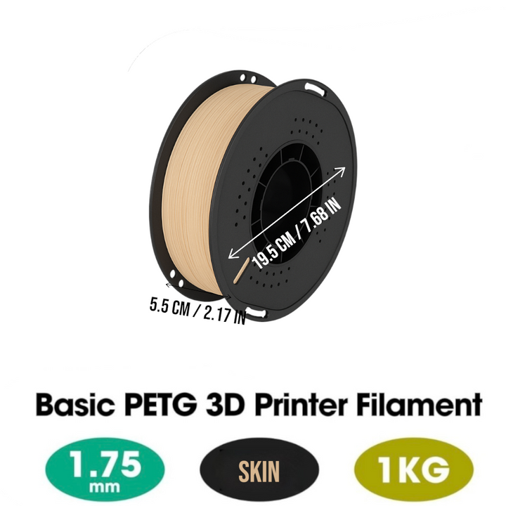 PETG 3D Printer Filament 1.75mm 1KG - Skin