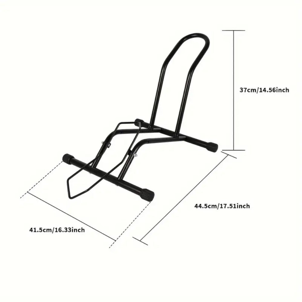 Removable L-Type Push-In Bicycle Floor Stand
