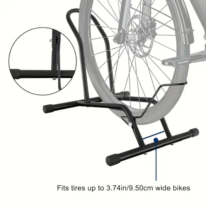 Removable L-Type Push-In Bicycle Floor Stand