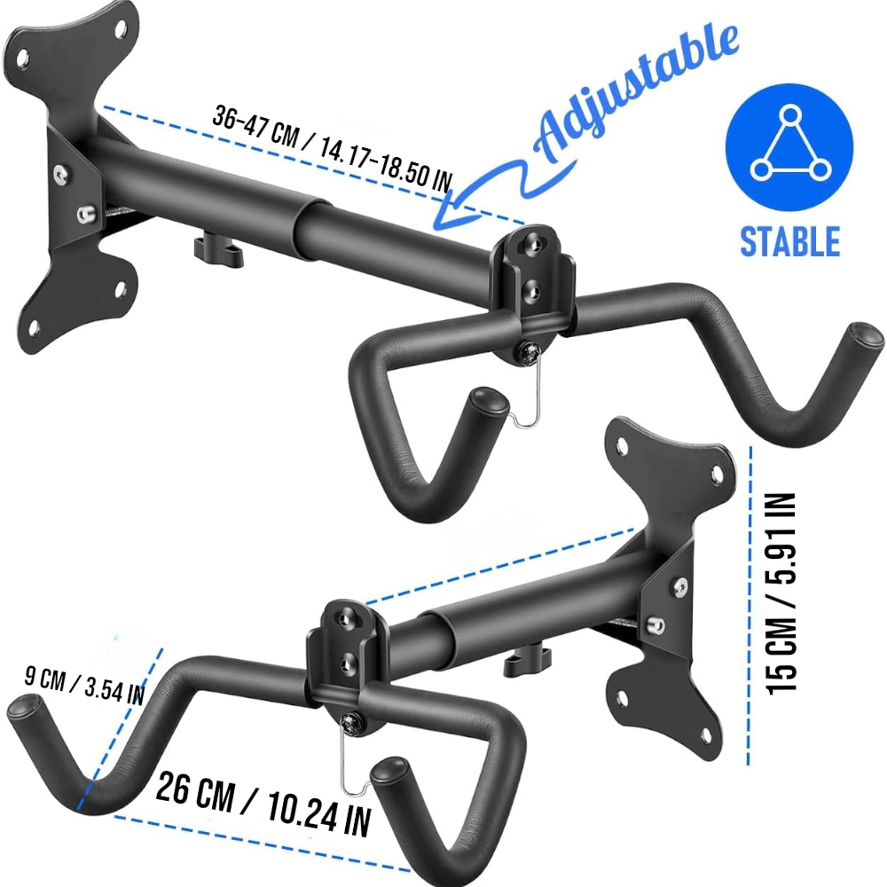Foldable Bicycle Hanger with Extendable Arm