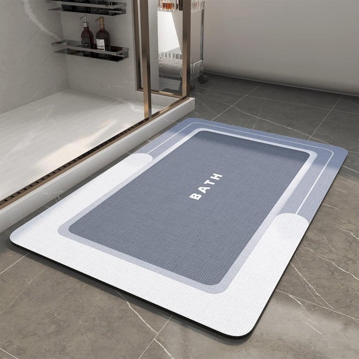 Quick-Dry Bath Mat with Rubber Backing 60¡_90cm