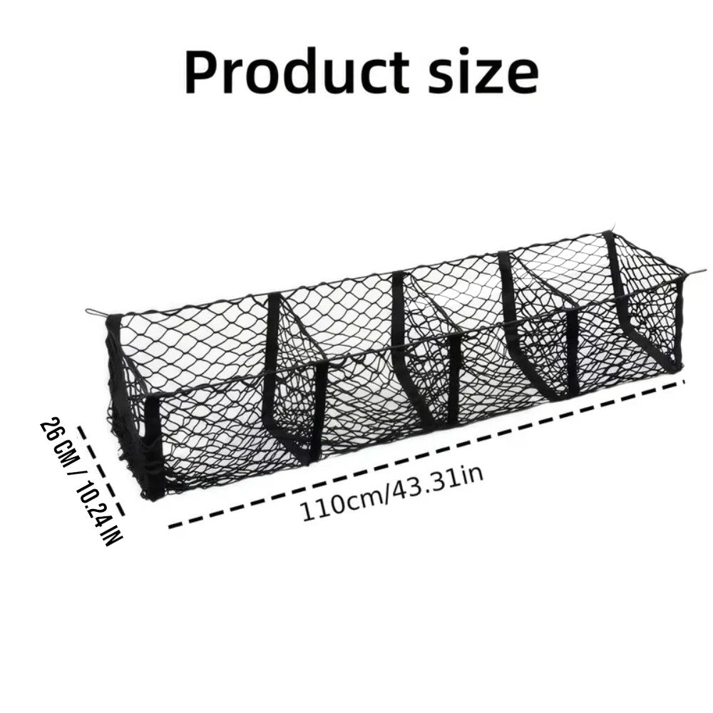 4-Pocket Cargo Net Organizer for Pickup Trucks