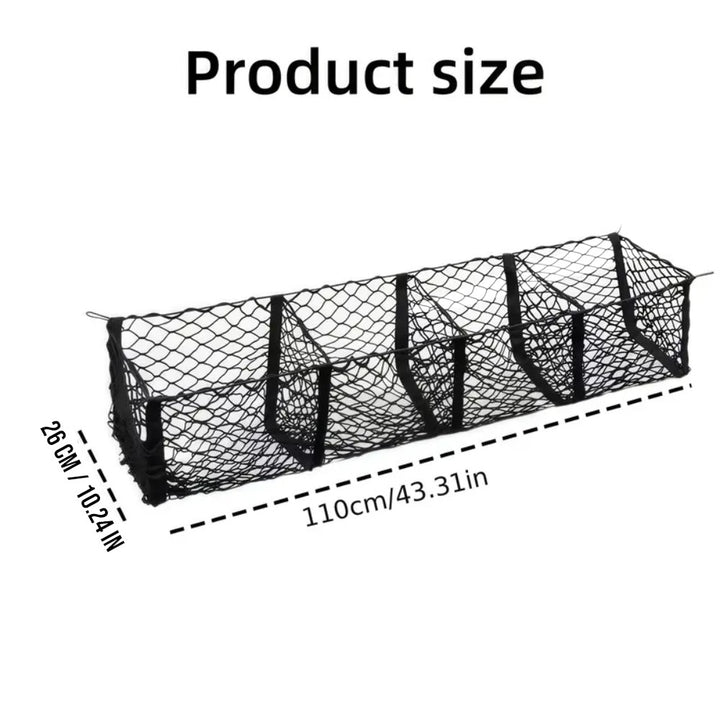 4-Pocket Cargo Net Organizer for Pickup Trucks