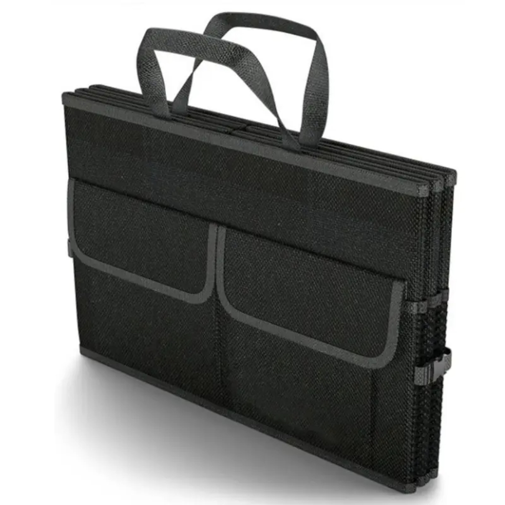 Car Trunk Organizer with Lid _ 60L Foldable Storage Box