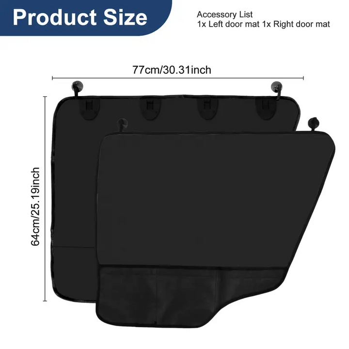 2 Pack Car Door Protector Mat for Pets