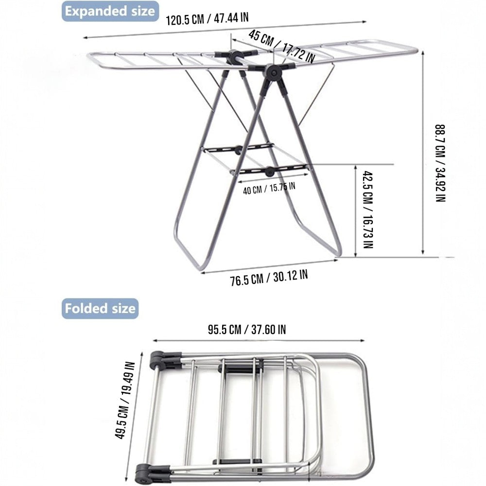 Foldable Laundry Clothes Drying Rack