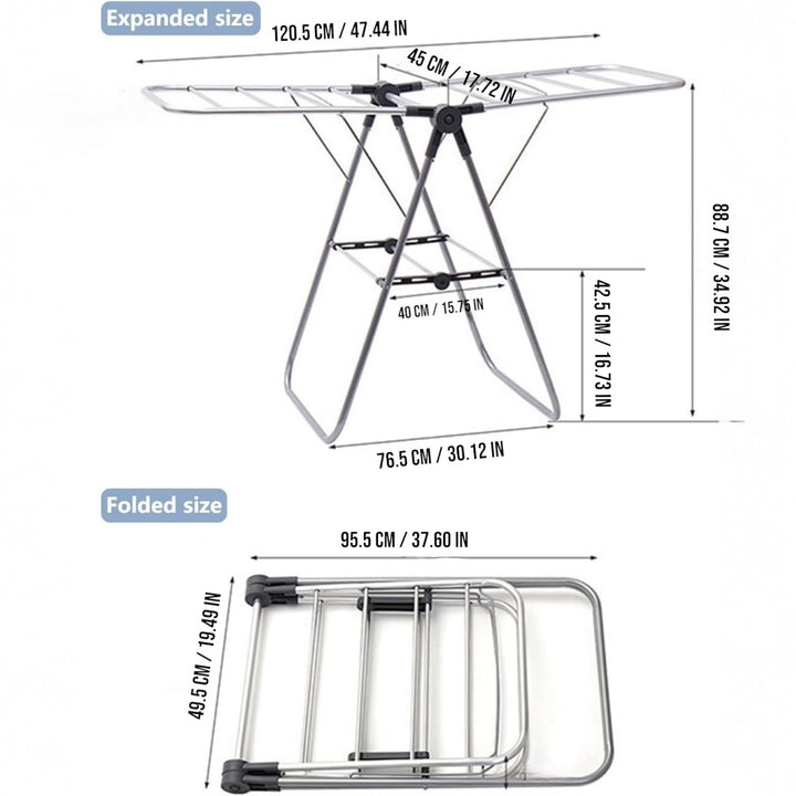 Foldable Laundry Clothes Drying Rack
