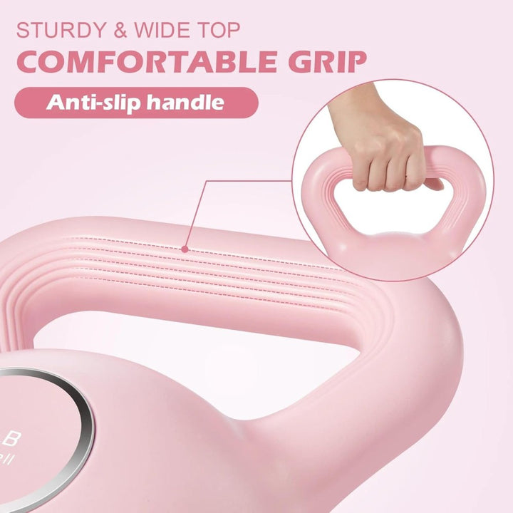6.7KG/15LB Kettlebell for Gym - Pink